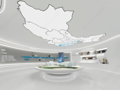 现代科技展厅3D模型下载